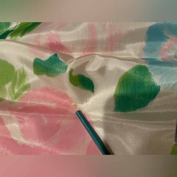 Vintage 80s Gunne Sax Pastel Floral Formal Gown With Bow Details - Picture 14 of 15